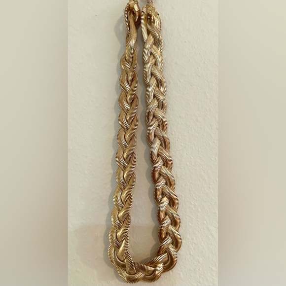 NWT Braided Gold-Tone 16” Necklace W/ Extender (Persimmon Brand) - Picture 5 of 12